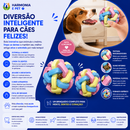 BOLA INTERATIVA PARA PETS COM SINO – RESISTENTE E ANTIESTRESSE