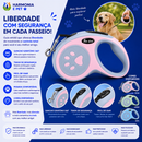 GUIA RETRÁTIL DE NYLON PARA PETS – 3M OU 5M