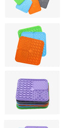 🐾 Tapete de Silicone para Cães – Lamber, Comedouro Lento, Distração no Banho, Ventosa de Silicone, Treinamento e Alimentação Pet