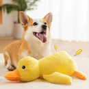 🦆 Patinho amarelo interativo de pelúcia – acessório pet divertido e aconchegante para cães.