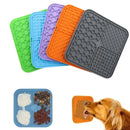 🐾 Tapete de Silicone para Cães – Lamber, Comedouro Lento, Distração no Banho, Ventosa de Silicone, Treinamento e Alimentação Pet