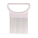 🍴 Garfo de Cebola em Aço Inoxidável e Plástico - para frutas e verduras e alta qualidade.