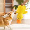 🦆 Patinho amarelo interativo de pelúcia – acessório pet divertido e aconchegante para cães.