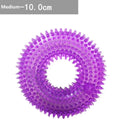 Brinquedo Interativo de Mastigar para Cães – Anel Espinhoso, Borracha TPR Natural